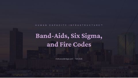 Band-Aids, Six Sigma, and Fire Codes, slide one