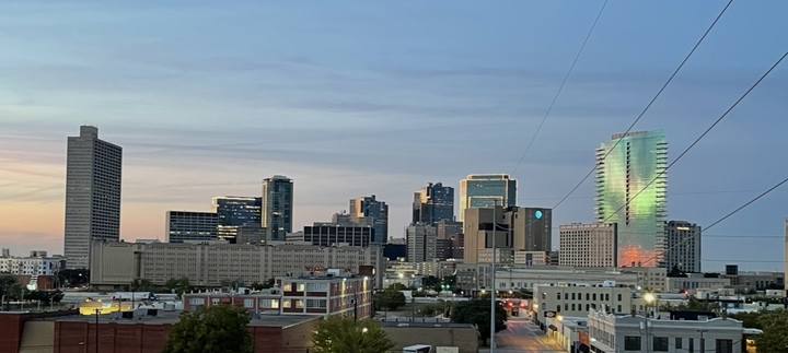 Downtown Fort Worth at dusk